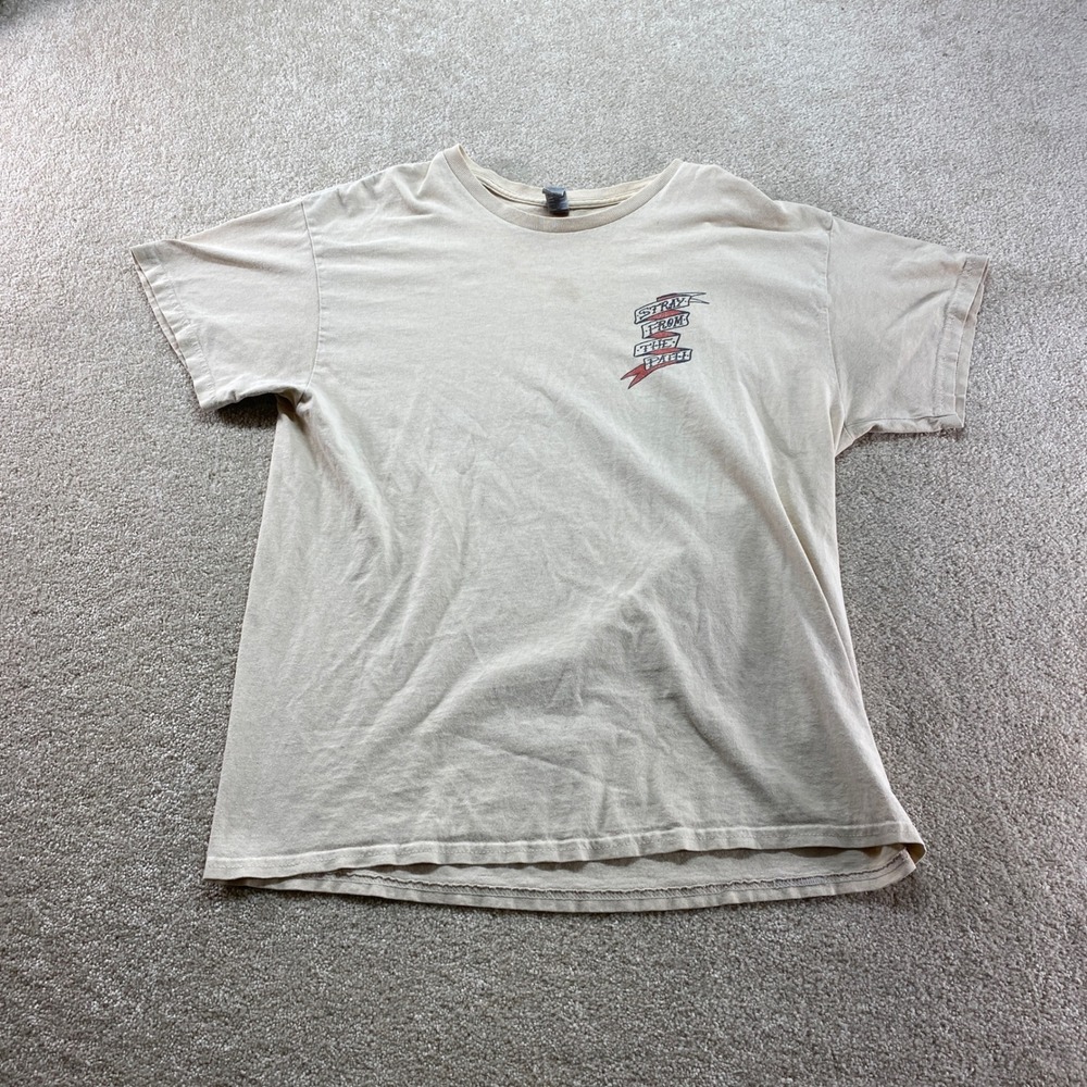 Gildan Shirt Kids Large Tan Stray From The Path Graphic Heavy Cotton Tee